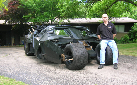 The homemade Tumbler Batmobile