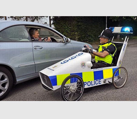 kart a pedales de la Policía Local británica